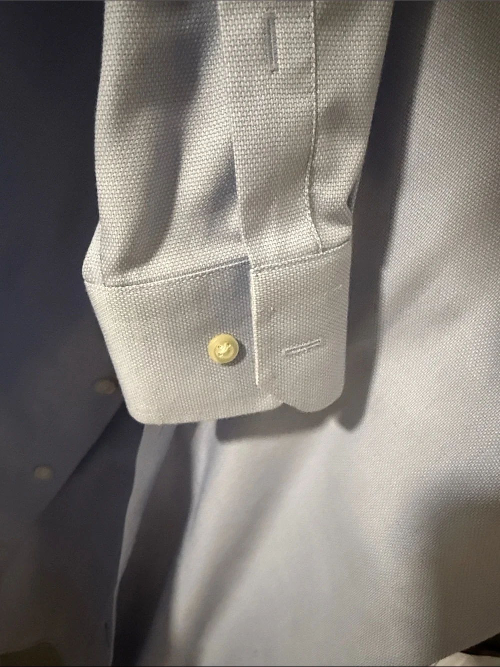 Banana Republic Men's Light Blue Dress Shirt - Spread Collar